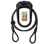 Hiplok D-Lock Dx Plus All Black With 2M Cable (Dxp1Ab) Candado de bicicleta
