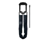 Hiplok E-DX, Candado de horquilla + cadena, Unisex, ALL BLACK, 100 cm de perímetro