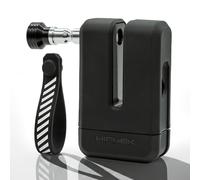 Hiplok MDX Moto range, Candados de disco para moto, Unisex, ALL BLACK, 440 x 8 mm de perímetro