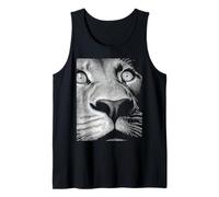 Hipnótico León Ojos Extraños Horror Weirdcore Spooky Halloween Camiseta sin Mangas