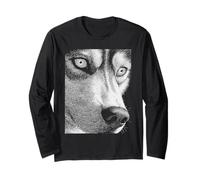 Hipnótico Lobo Ojos Extraños Horror Raro Extraño Halloween Manga Larga