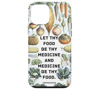 Hipócrates Medicina inspiradora refrán con Verduras Carcasa para iPhone 12 Mini