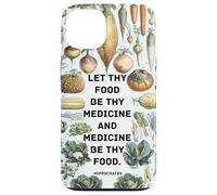 Hipócrates Medicina inspiradora refrán con Verduras Carcasa para iPhone 13