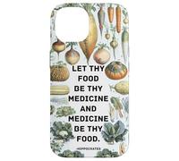 Hipócrates Medicina inspiradora refrán con Verduras Carcasa para iPhone 14
