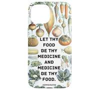 Hipócrates Medicina inspiradora refrán con Verduras Carcasa para iPhone 15