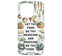 Hipócrates Medicina inspiradora refrán con Verduras Carcasa para iPhone 15 Pro