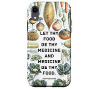 Hipócrates Medicina inspiradora refrán con Verduras Carcasa para iPhone XR