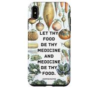 Hipócrates Medicina inspiradora refrán con Verduras Carcasa para iPhone XS MAX