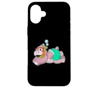 Hipopótamo Buceador Snorkel Buceo Carcasa para iPhone 16 Plus