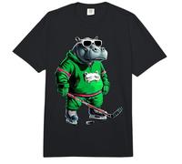 Hipopótamo de Hockey sobre Hielo Comfort Colors Adult Heavyweight T-Shirt