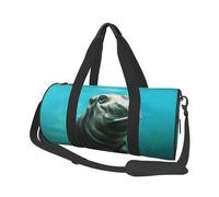hipopótamo Divertido, Bolsa de Viaje de Gran Capacidad, Bolso Redondo, Bolsa de Viaje Deportiva, Bolsa de Mano, Bolsa de Fitness