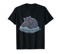 Hipopótamo Dormir Amante del Sueño Animal Dormir Siesta Camiseta