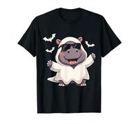 Hipopótamo Ghost Boo Cute Halloween Boo Hipopótamo Niños Camiseta