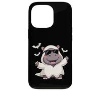 Hipopótamo Ghost Boo Cute Halloween Boo Hipopótamo Niños Carcasa para iPhone 13 Pro