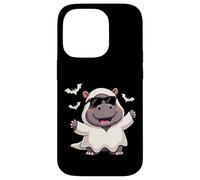 Hipopótamo Ghost Boo Cute Halloween Boo Hipopótamo Niños Carcasa para iPhone 14 Pro