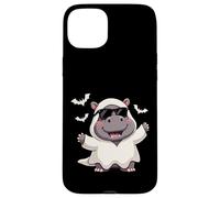 Hipopótamo Ghost Boo Cute Halloween Boo Hipopótamo Niños Carcasa para iPhone 15 Plus