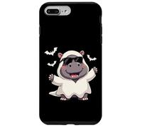 Hipopótamo Ghost Boo Cute Halloween Boo Hipopótamo Niños Carcasa para iPhone 7 Plus/8 Plus