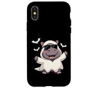 Hipopótamo Ghost Boo Cute Halloween Boo Hipopótamo Niños Carcasa para iPhone X/XS