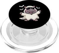 Hipopótamo Ghost Boo Cute Halloween Boo Hipopótamo Niños PopSockets PopGrip para MagSafe