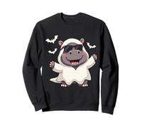 Hipopótamo Ghost Boo Cute Halloween Boo Hipopótamo Niños Sudadera