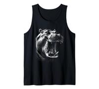 Hipopótamo gótico Grunge de los años 90 Urbano Animal Camiseta sin Mangas