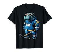 Hipopótamo jugador de hockey Camiseta