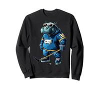 Hipopótamo jugador de hockey Sudadera