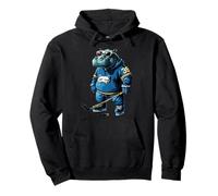 Hipopótamo jugador de hockey Sudadera con Capucha