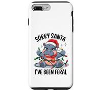 Hipopótamo navideño enredado en luces navideñas Carcasa para iPhone 7 Plus/8 Plus