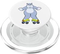 Hipopótamo Patinaje en Linea Patines en Linea Deportes PopSockets PopGrip para MagSafe