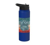 Hipopótamo, puedo parecer lindo, pero soy peligroso Stainless Steel Insulated Water Bottle