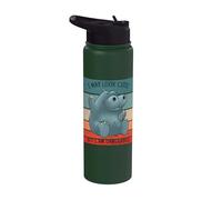 Hipopótamo, puedo parecer lindo, pero soy peligroso Stainless Steel Insulated Water Bottle