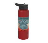 Hipopótamo, puedo parecer lindo, pero soy peligroso Stainless Steel Insulated Water Bottle