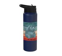 Hipopótamo, puedo parecer lindo, pero soy peligroso Stainless Steel Insulated Water Bottle