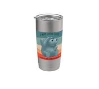 Hipopótamo, puedo parecer lindo, pero soy peligroso Vaso térmico de acero inoxidable de doble pared