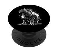 Hipopótamo Safari África Zoo Animal Lover Motivo PopSockets PopGrip Adhesivo