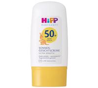 HiPP Babysanft Crema facial Sunnen SPF 50+, sin perfume y resistente al agua, ideal para pieles sensibles de bebés y niños, 30 ml