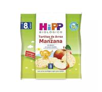 HiPP Bio - Tortitas de Arroz con Manzana - Snack Ecológico Sin Gluten y Vegano - Con Antioxidantes y Vitamina B1 - Bolsa Individual 30 g