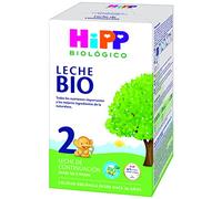 HiPP Biológico 2 - Leche para bebés Ecológica - 600 gr - Leche BIO para bebés de 6 a 12 meses - Contiene Lactosa, Omega-3, Vitaminas C y D - Sin GMO - Especial fácil digestión