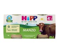 HiPP Biologico Omogeneizzato di Manzo dai 4+ Mesi, 2 x 80g