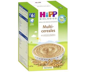 HiPP Biológico - Papilla Multicereales Bio - 400 gr - Papilla de Cereales apta a partir de 6 meses - Sin lactosa, Sin Proteína de la Leche de Vaca y Sin azúcares