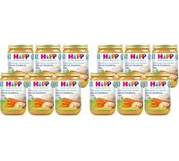 HiPP Biológico - Tarrito De Arroz Con Zanahoria y Pavo BIO - Menú Junior con Trocitos - Pack 6x220g - Ingredientes de Producción Ecológica - Sin Gluten - A Partir de 8 Meses (Paquete de 2)