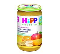 HiPP Biológico - Tarrito De Frutas Variadas con Cereales BIO - 190g - Ingredientes de Producción Ecológica - Sin Azúcar - Sin Gluten - A Partir de 6 Meses
