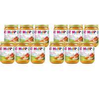 HiPP Biológico - Tarrito De Verduras Y Arroz Con Pollo BIO - Menú Bebé - Pack 6x190g - Verduras Variadas, Arroz y Pollo de Producción Ecológica - Sin Gluten - A Partir de 4 Meses (Paquete de 2)
