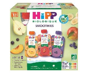 Hipp Calabaza de Fruta Bebible Ecológica Multipack 3 Variedades +12m Pack de 8 x 120ml