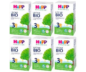 HIPP Leche Biológica Crecimiento 3 +12m 6x500 gr