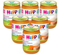 HiPP Tarrito de Arroz con Zanahoria y Ternera BIO +4m 6x190 gr