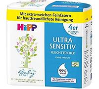 HiPP Toallitas húmedas ultra sensibles Babysanft, blancas, (4 x 52 unidades)