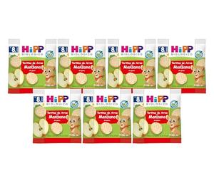 HiPP - Tortitas de Arroz con Manzana Bio - Pack de 7 - Snack Sin Gluten y Vegano - Ingredientes Ecológicos y Vitamina B1 - Fuente Natural de Energía y Antioxidantes - 7x30g