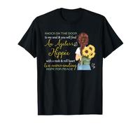 Hippie Ageless Soul Girasol Peace Rock Heart Vibe Camiseta